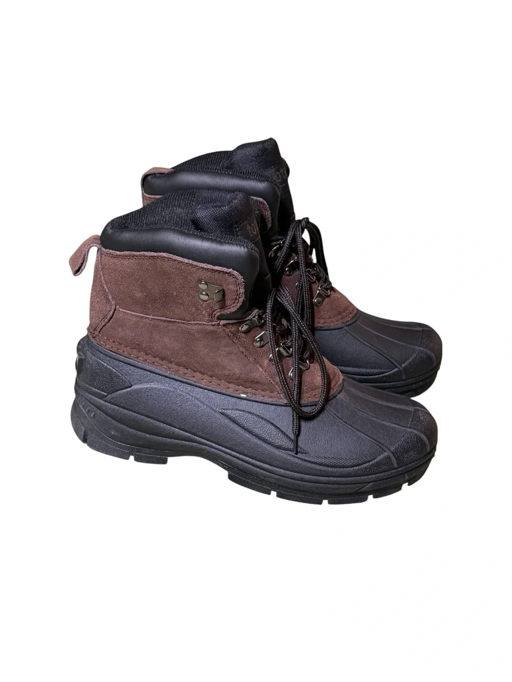 totes Sydney Men's Waterproof Winter Boots, Brown, Size: 9.5M